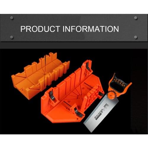 Woodworking Clamping Mitre Box Diagonal Saw Cabinet 45 90 Degree Saw Box Angle Saw Oblique Cutting Groove Sawing Guide Slot