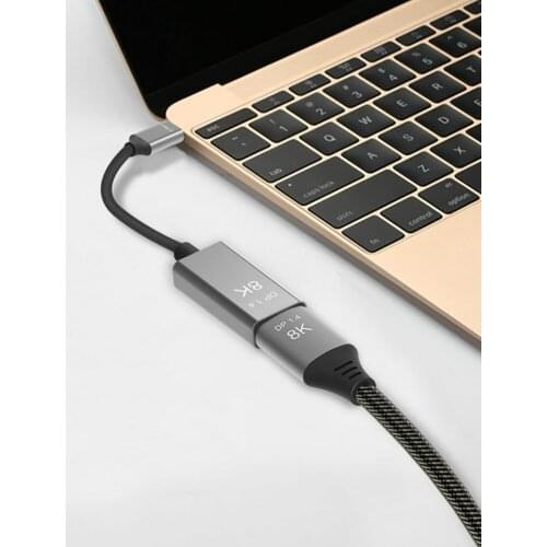 Type C to Displayport Cable USB C to DP 1.4 8K HD Video Display Adapter Cord Household TV PC Laptops Supplies Devices