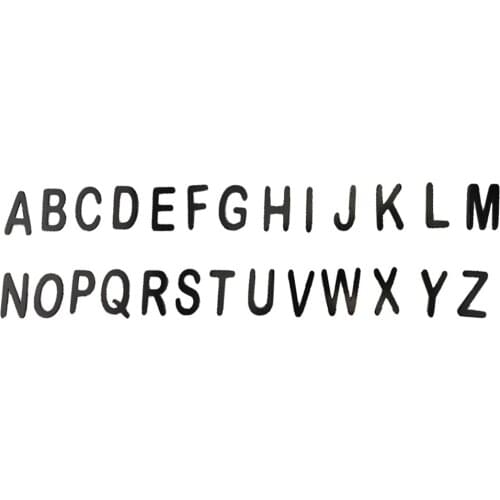 Creative DIY Symbol English Alphabet Iron Metal Letter