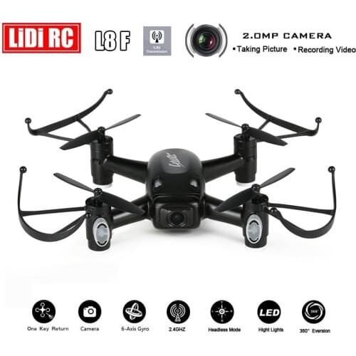 EBOYU L8HF 2.4Ghz 4CH 5.8G FPV Drone RC Quadcopter with 2.0MP HD Camera Headless Altitude Hold Mode One Key Return RC Drone