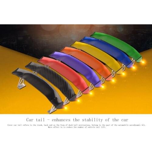 Mini small tail spoiler, abs/aluminium alloy, Multicolor, novel design, universal, no drill non-destructive easy installation