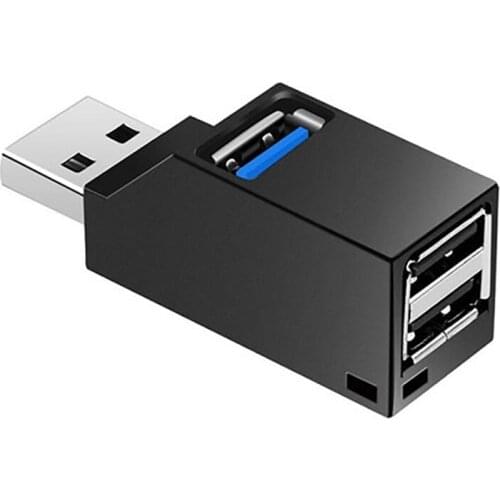 USB 3.0 Mini Splitter with One for Three, Suitable for PC Laptop High-Speed U Disk Reading