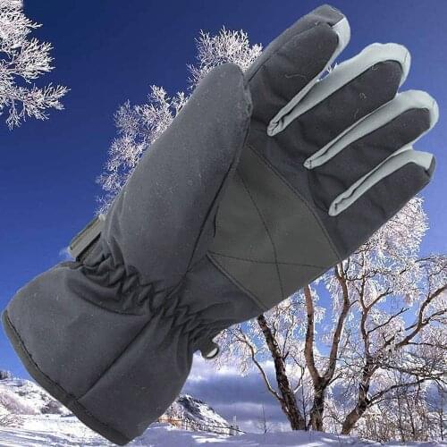 Mens Winter Warm -30℃Waterproof Windproof Snow Snowboard Ski Sports Gloves Winter Ski Warm Gloves New Outdoor Sports Riding