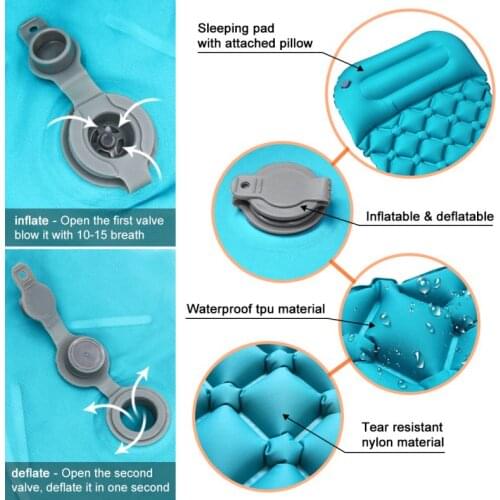 Pirtar Sleeping bag pads,hiking travel Inflatable hammock tpu insulated Sleeping bag air Pad Ultra Light Camping Mat Mattress