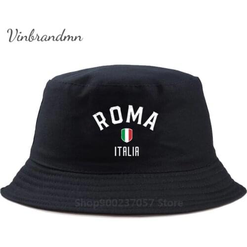 Awesome Colosseum ITALIA ROMA New Arrival Luxury Panama Bucket Hat Italy Futbol Romantic City Fisherman Hat