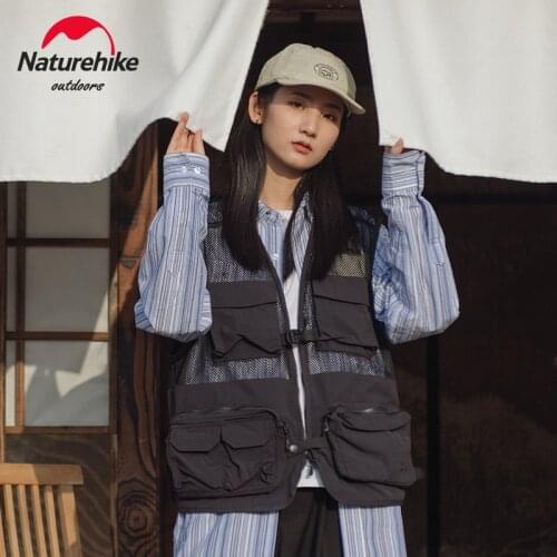 Naturehike Mesh Multi-pocket Vest Unisex Outdoor Functional Vest Lightweight Water-repellent Vest Quick-drying And Wear-resistan