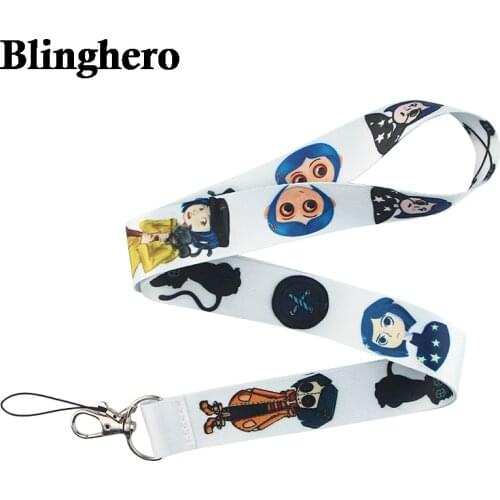 CA646 Coraline Lanyards Cool Neck Strap Mobile Phone Keys ID Card Holder Lanyard For Keys DIY Hanging Rope Lanyards