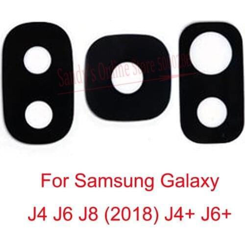 Rear Back Camera Glass Lens For Samsung Galaxy J4 J6 J8 2018 Plus J4+ J6+ 2018 Big Camera Lens Glass With Sticker Spare Part