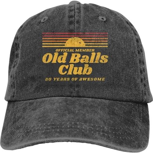 Funny 50Th Birthday Old Balls Club 50 Years Of Awesome Baseball Cap cowboy hat Peaked cap Cowboy Bebop Hats Men and women hats