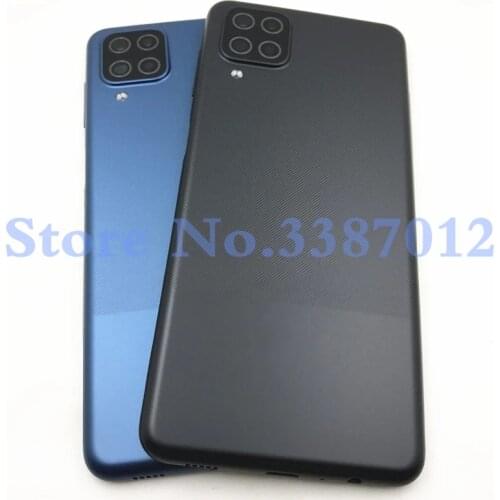 Back Battery Cover For Samsung Galaxy A12 A125 SM-A125F Rear Housing Case With Side Button