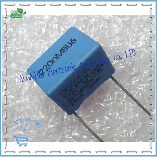 PHE840 X2 safety film capacitor 0.22 uf 220 nf 224/275 vac P = 15 mm