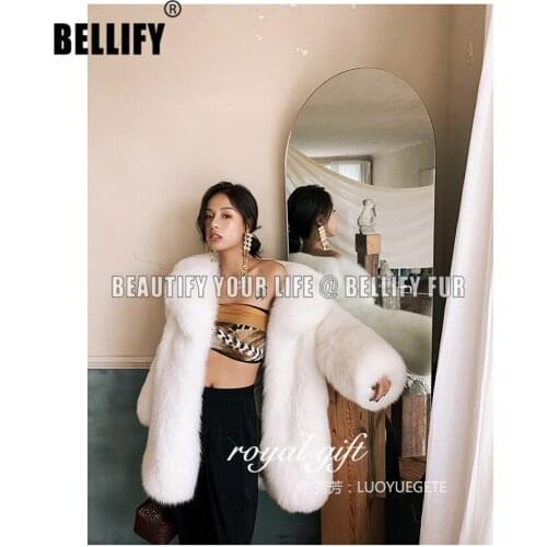 Pink Real Fur Coat Winter Women Natural Whole Skin Fox Fur Coats Classic Real Fur Long Coat