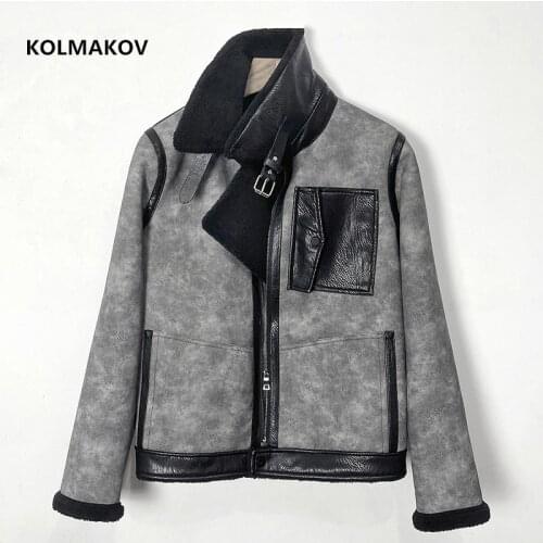 2021 winter fashion thicken coat high quality Deerskin velvet jacket men,mens casual Fur integration jackets,plus-size M-5XL