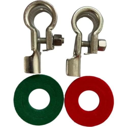 1 Pair Battery Terminals Connectors Clamps Copper Battery Terminal Kit with Battery Corrosion Terminal Protectors 17mm