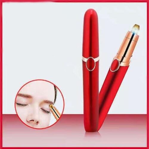 1pc Electric Eyebrow Trimmer Painless Eye Brow Epilator Mini Eyebrow Shaper Shaver Razor Portable Facial Hair Remover for Women