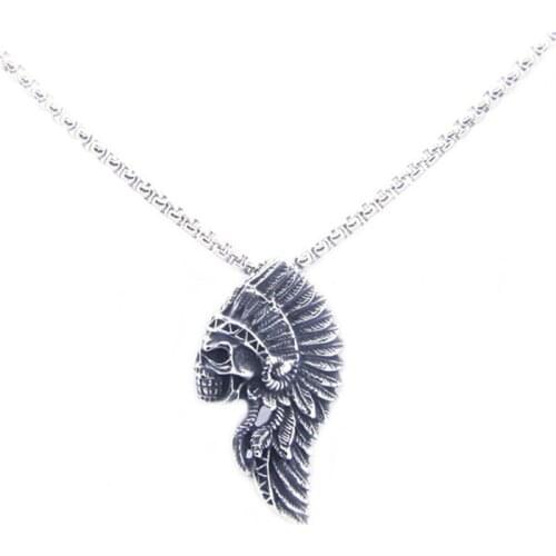 1pc Newest Cool Design Indian People Pendant 316L Stainless Steel Jewelry Band Party Pendant