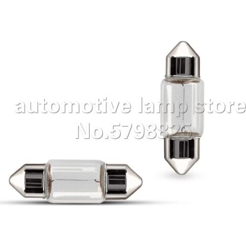 10PCS/LOT C5W/C10W 24V 5W 10W SV8.5 T10X38MM/39MM READING LIGHTS CLEAR CAR BULB STROBE LIGHTS DOME LIGHTS License Plate lights