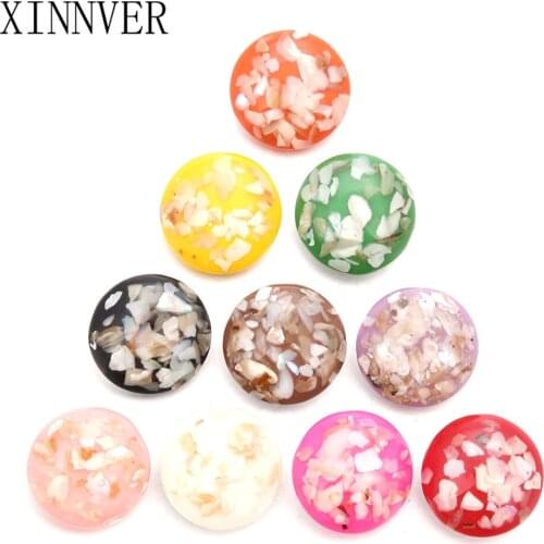 10pcs/lot Mixed 18mm Snaps 10 Colorful Charm Alloy Resin Snaps Buttons Fit Snap Jewelry Snaps Bracelets Bangles