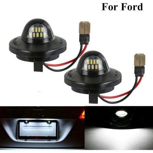2 pcs 12V 9 LED Car License Number Plate Light Signal Lamp Professional Auto Accessories for Ford F150 F250 F350