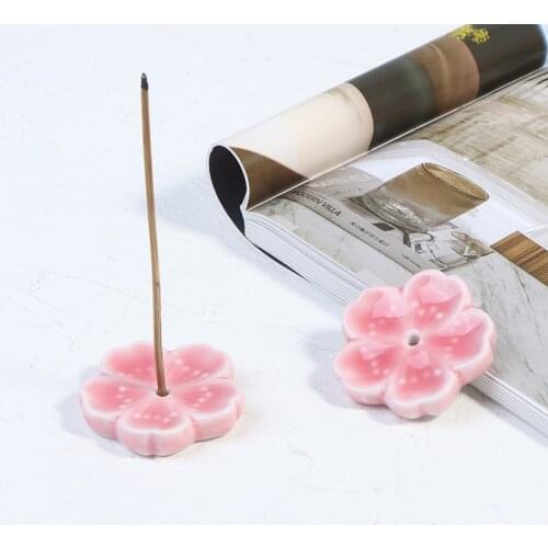 2Pcs Japanese Style Ceramic Incense Stick DIY Home Bedroom Incense Holder Decor