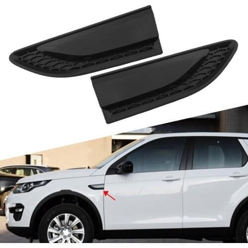 2X LH+RH Goss Black Car Front Side Fender Grille Vent Duct Louver For Land Rover Discovery Sport L550 2015 2016 2017 2018 2019