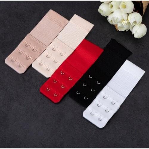 3 Rows 2 Hook Bra Extender For Womens Elastic Bra Extension Strap Hook Clip Expander Adjustable Belt Buckle Extenders