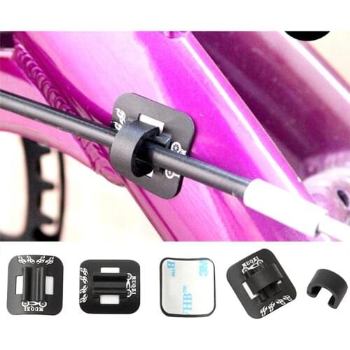 5pcs Bicycle Brake Cable Fixing Clamp Conversion Oil Tube Seat Buckle For Mountain Road Bike