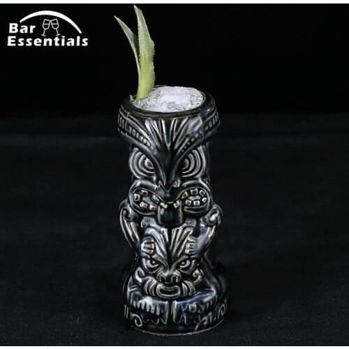 520ml New Tiki Mugs Cocktail Cup Wine Mug Beer Beverage Mug Ceramic Parrot Tiki Mug