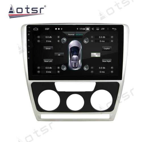 Android 10 Car Multimedia DVD Player PX6 4G+64GB Auto GPS Navigation Stereo Radio DSP Carplay WIFI BT for Skoda Octavia AT 2007