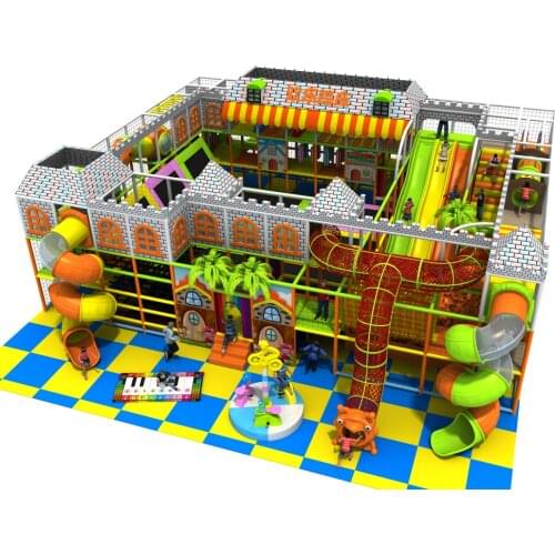 Amusement indoor play phisycal structure with trampoline park,slide playground park YLW-IN171026