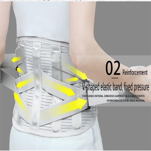 Back Brace with Extra Support Bars Guaranteed Highest Copper Infused Braces for Lower Back Pain Relief Lumbar Waist Support Belt
