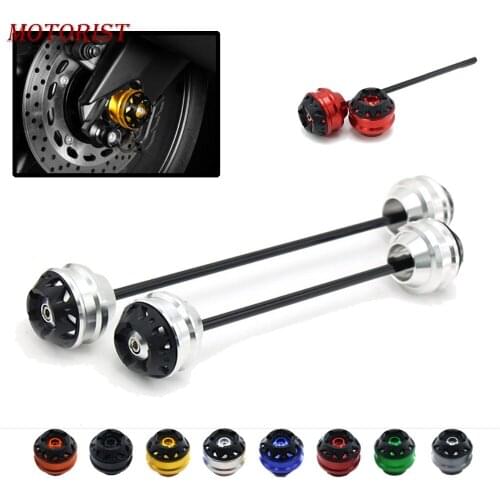For KAWASAKI ZX-6R 2008-2015 CNC Modified Motorcycle Front and rear wheels drop ball / shock absorber