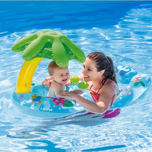 Eoges 56590 My First Swim Float On Island Leaf for Me and Mom