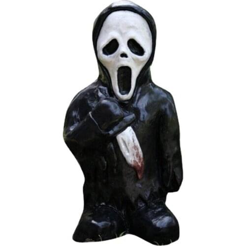Thriller Horror Figurine Halloween Decoration Outdoor Scary Graveyard Grave Sculpture Garden Statue Resin Ornaments