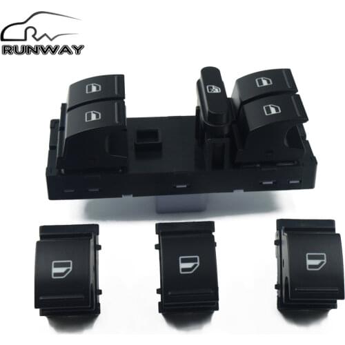 High quality Window Switch Button SET for volkswagen VW jetta golf MK5 MK6 touran tiguan caddy passat b6 B7 cc Golf Plus Seat