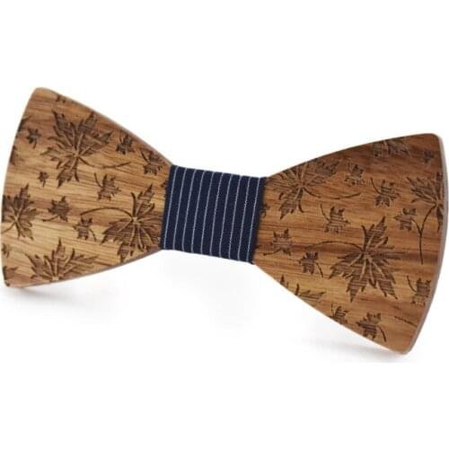 Linbaiway Mens Shirt Wooden Bowtie Handmade Butterfly Neckwear Wedding Party Gentleman Bowtie Man Bowknots Accessories