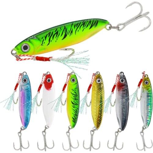 1pc Metal VIB Blade Lure 8g 11g 16g 20g 3D Eyes Pencil Spoon Spinner Balancer Fishing Lure Hard Bait Fishing Tackle with Hook