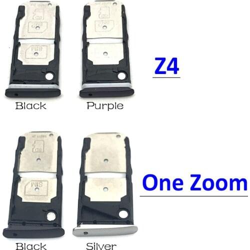 New For Motorola Moto Z4 / One Zoom SIM Card Tray Slot Holder Black Purple Replacement Parts