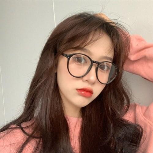 Trending Office Blue Light Blocking Oversized Round Frame Glasses Computer Women Anti Blue Gaming Big Size Men Eyeglasses