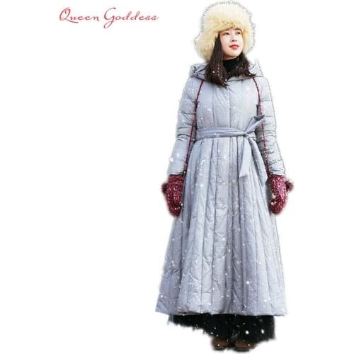 Soft Fabric Winter Plus Size Down Coat Women Parkas Female Long Duck Down Padded Jacket Quality Womens Clothing coat with hat