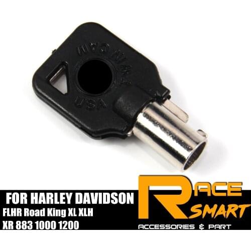 Motorcycle Uncut Blank Key For HARLEY DAVIDSON FLHR Road King XL XLH XR 883 1000 1200 Blade Keys Rings