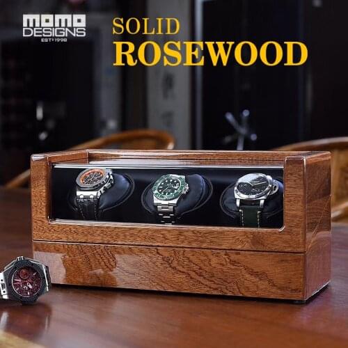 Luxury natural solidwood Watch winder Customized battery powered wooden automatic watch winders single