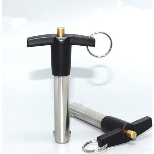 Ball head locking pin MS17985 safety pin handle stop pin T-type latch steel ball quick release pin diameter 5 6 8