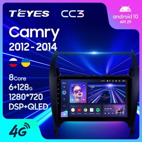 TEYES CC3 For Toyota Camry 7 XV 50 55 2012 - 2014 US EDITION Car Radio Multimedia Video Player Navigation stereo GPS Android 10 No 2din 2 din dvd