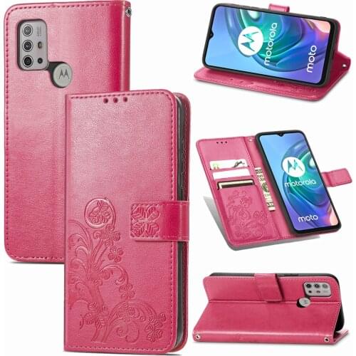 Embossed Flower Leather Cover For Motorola G10 Case G30 Wallet Phone Cases For Moto G30 Flip Protective Cover Funda