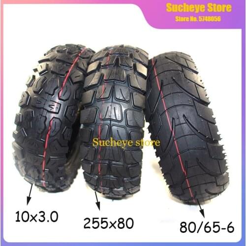 10x3.0 Pneumatic Tyre 80/65-6 Inner Outer Tire 255x80 Off-road Tire for Electric Scooter Speedual Grace Zero 10X Kugoo M4 10*3.0