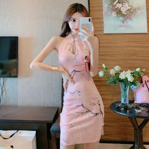 2021 chinese dress girls chinese style hollow out design graceful bodycon dress sexy dress vintage outfits cheongsam dress
