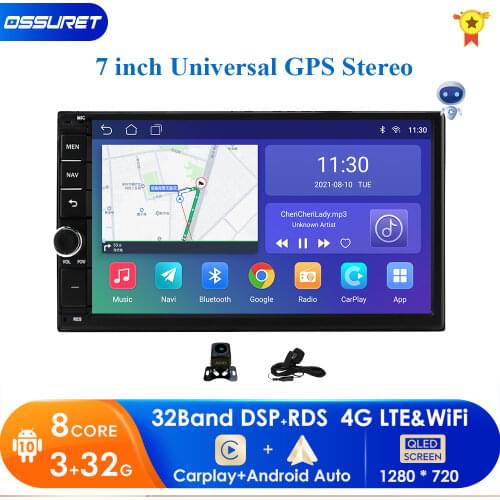 2G+16G 2 din Car Radio 2.5D GPS Android Multimedia Player Universal 7" audio Navigation For Volkswagen Nissan Hyundai Kia Toyota