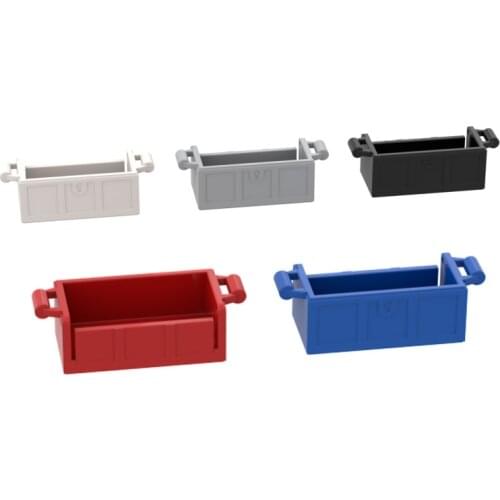 BuildMOC 4738a 2x4 treasure chest For Building Blocks Parts DIY Construction Classic Brand gift Toys