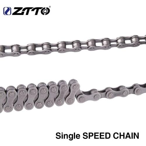 ZTTO Single Speed Bike Chains 1 Speed Silver Mountain Cycling Bicycle Chain for City fixedgear Bicycle Parts with chain cutter